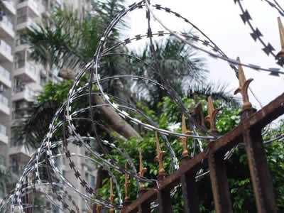 Razor Wire Prison Fence