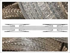 CBT-65 large Blade Concertina Shape Razor Wire, 65+/-2 mm Blade Length