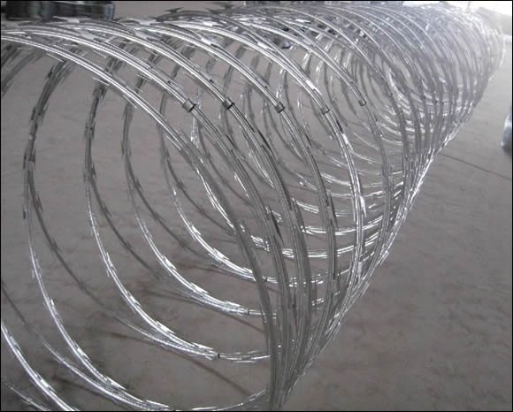 Razor Wire–Welded, Straight, Flat, Concertina or Spiral Razor Wire