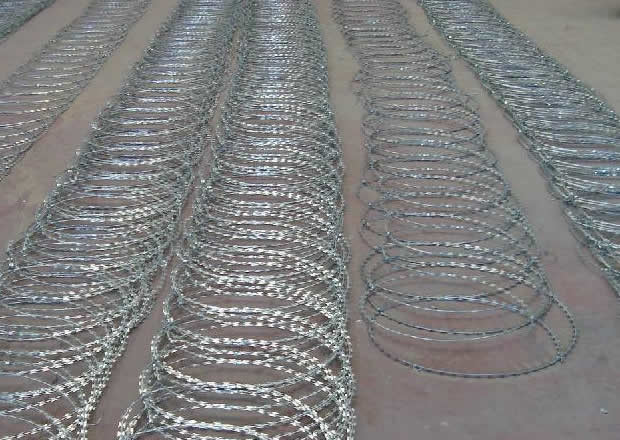 Razor Wire–Welded, Straight, Flat, Concertina or Spiral Razor Wire