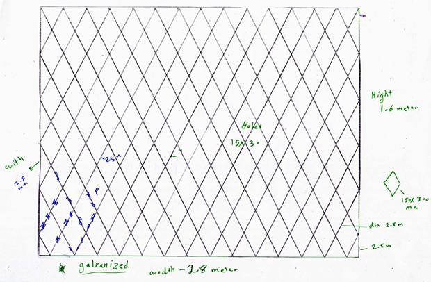 Diamond razor wire fence galvanized